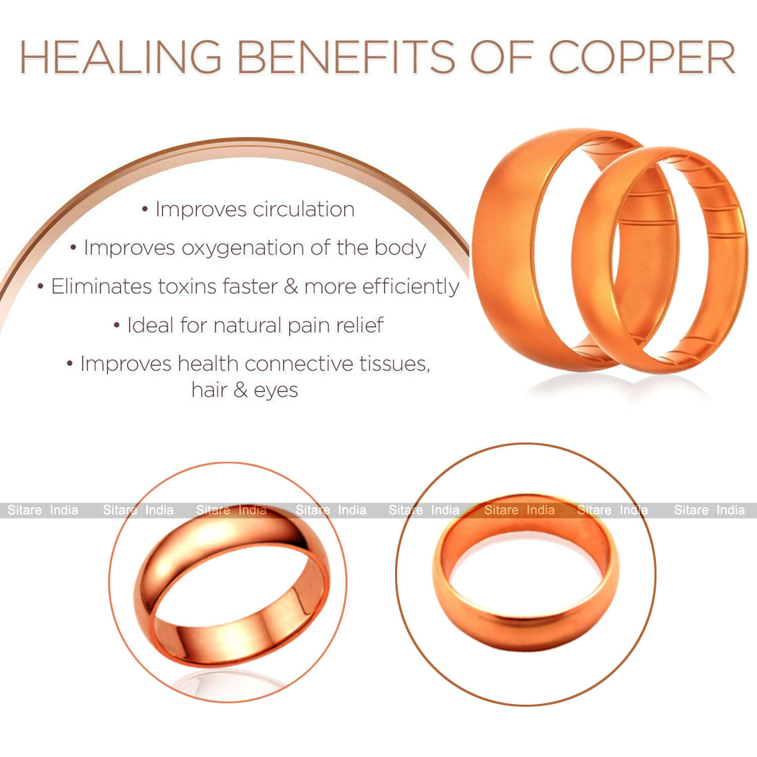 Tambe Ka Challa (ताम्बे का छल्ला) | Buy Energized Copper Ring